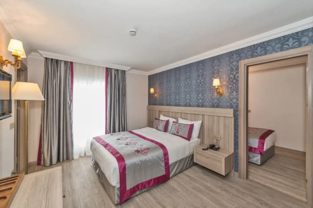 다브 호텔-패밀리룸, 더블침대 2개, 연결 가능 객실-3