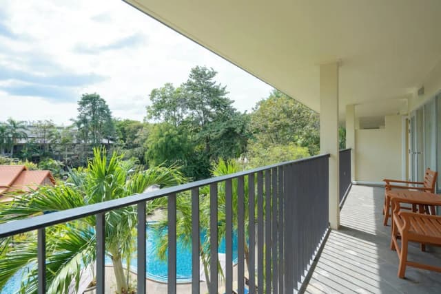 그린 파크 리조트-슈피리어룸, 수영장 전망-8