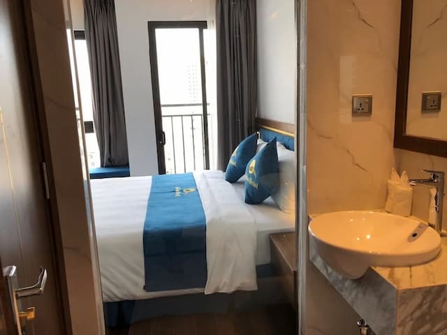 알로하 호텔 나트랑-디럭스 더블룸 또는 트윈룸, 시내 전망-5