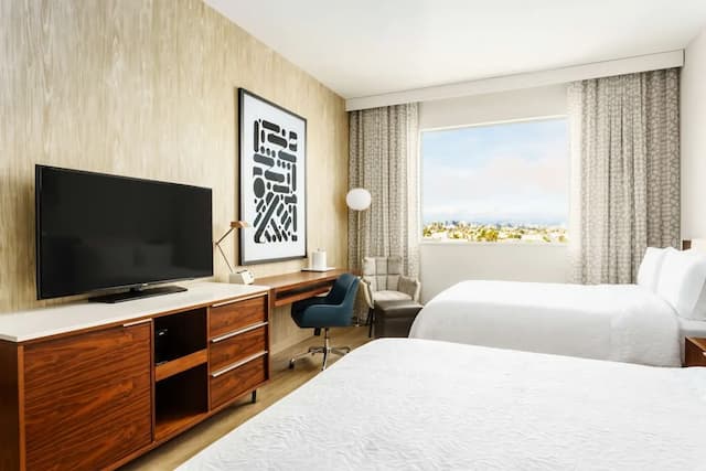 Hampton Inn & Suites Santa Monica-客房, 2 张大床, 无烟房-2