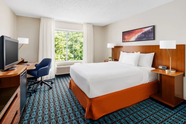 Fairfield Inn & Suites Houston The Woodlands-客房, 1 张大床-1