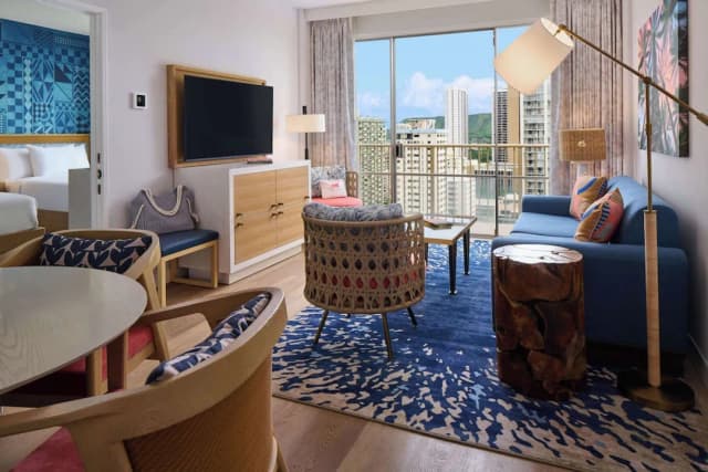 OUTRIGGER Waikiki Paradise Hotel-Suite, 1 Bedroom, Partial Ocean View (2 Double Beds)-3