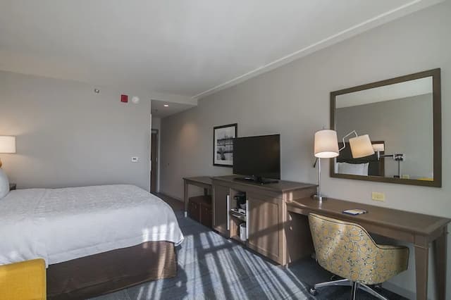 Hampton Inn Chicago North-Loyola Station-客房, 1 张特大床, 无障碍, 无烟房-2