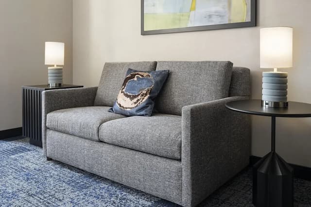 Courtyard Los Angeles L.A. LIVE-客房, 1 张特大床和 1 张沙发床, 转角-2