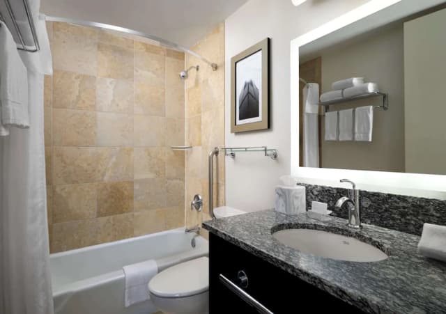 Homewood Suites by Hilton Chicago Downtown/Magnificent Mile-套房, 1 张特大床, 无障碍, 城市景观 (Hearing)-7