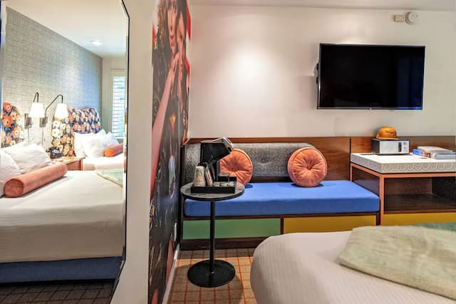 디 애들러 어 헐리우드 힐스 호텔-스탠다드 더블룸, 퀸사이즈침대 2개-15