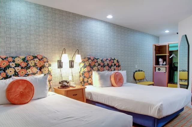 디 애들러 어 헐리우드 힐스 호텔-디럭스 더블룸, 더블침대 2개-10