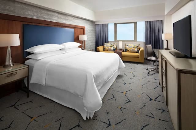 Sheraton Gateway Los Angeles Hotel-华丽客房, 1 张特大床-1