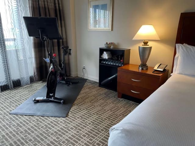 Hilton Houston Post Oak by the Galleria-Room, 1 King Bed (Peloton Bike)-1