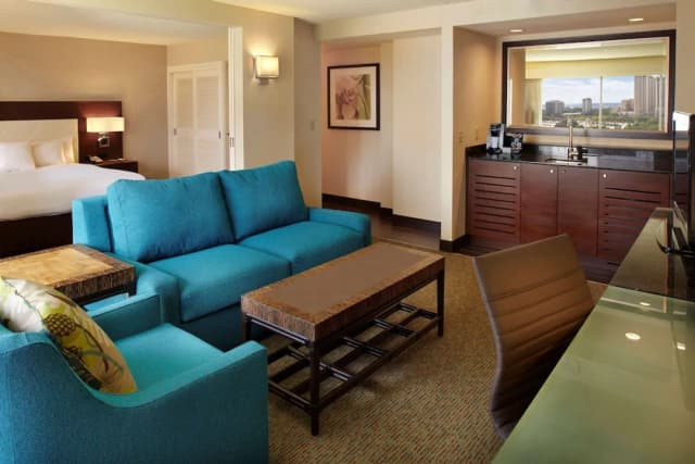 DoubleTree by Hilton Hotel Alana - Waikiki Beach-套房, 1 间卧室 (Waikiki Suite, City/Mountain View)-3