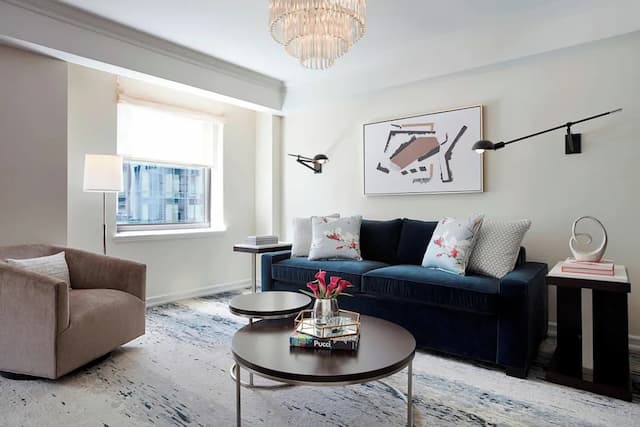 JW Marriott Essex House New York-小型套房, 1 张特大床和 1 张沙发床-5