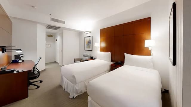Club Quarters Hotel, Central Loop, Chicago-Standard Room, 2 Twin Beds-1