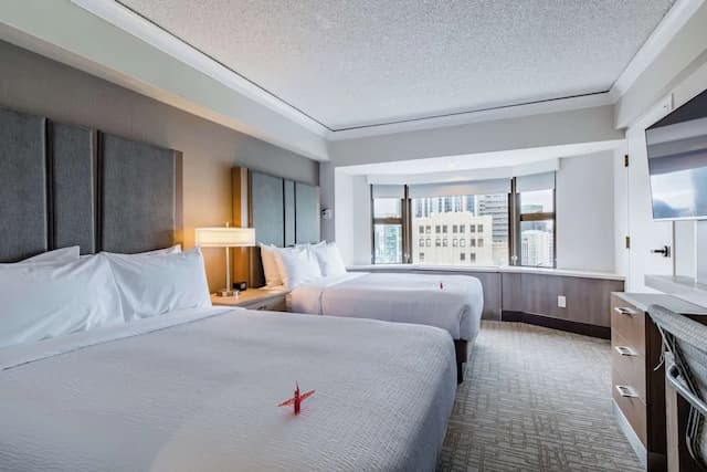 코스트 시애틀 다운타운 호텔 바이 APA-룸, 더블침대 2개, 클럽 라운지 이용, 시내 전망-4