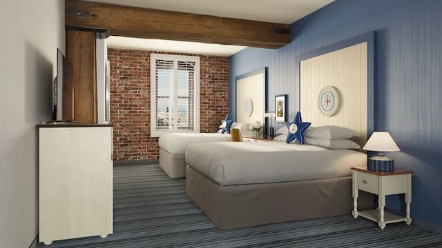 아고넛 호텔-룸, 퀸사이즈침대 2개, 이동 약자 지원, 베이 전망 (Accessible Tub)-1