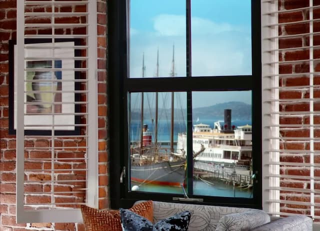 아고넛 호텔-룸, 퀸사이즈침대 2개, 이동 약자 지원, 베이 전망 (Roll-In Shower)-3