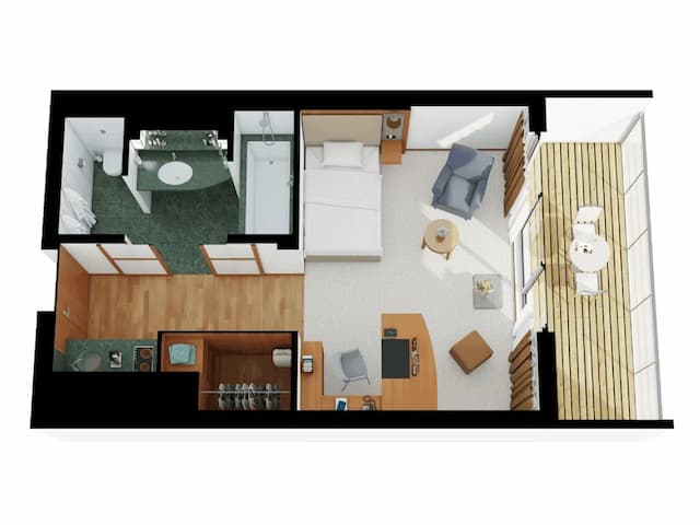 The Mandala Berlin, a Member of Design Hotel-开间 (Garden)-6