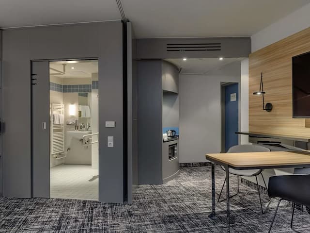 노보텔 스위트 베를린 시티 포츠다머 플라츠-스탠다드 스위트, 더블침대 1개 및 소파베드, 장애인 지원, 간이주방-7