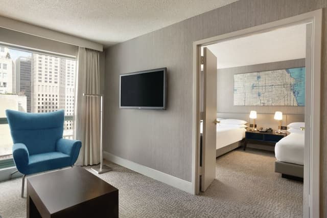 Hilton Chicago/Magnificent Mile Suites-套房, 2 张双人床, 无烟房, 城市景观-6