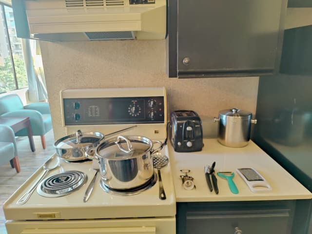 ディヴィヤ・スートラ・スイーツ オン ロブソン ダウンタウン バンクーバー-アパートメント クイーンベッド 2 台 バルコニー-5