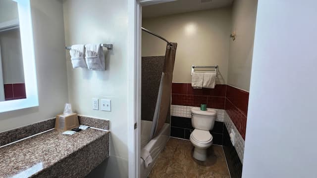 스코티시 인스 & 스위트 샘 휴스턴 파크웨이-디럭스룸, 킹사이즈침대 1개, 흡연, 냉장고 및 전자레인지-9