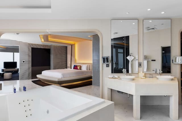 V ホテル ドバイ、キュリオ コレクション バイ ヒルトン-ヴィラ 2 ベッドルーム (Sky, 1 King & 1 Round Bed)-16