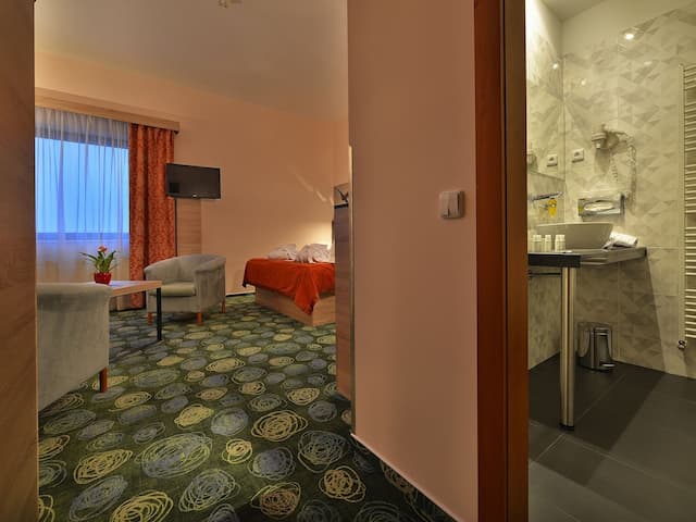 Ramada by Wyndham Airport Prague-小型套房, 1 张特大床, 无烟房-4