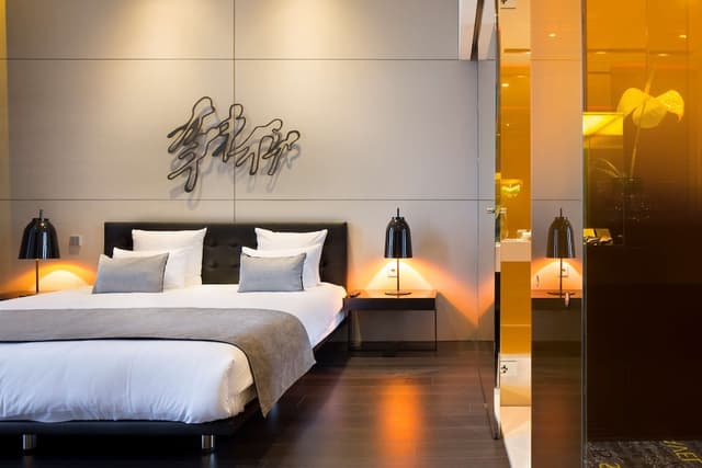 art'otel Amsterdam powered by Radisson Hotels-小型套房, 1 张特大床 (Art Canal View)-6