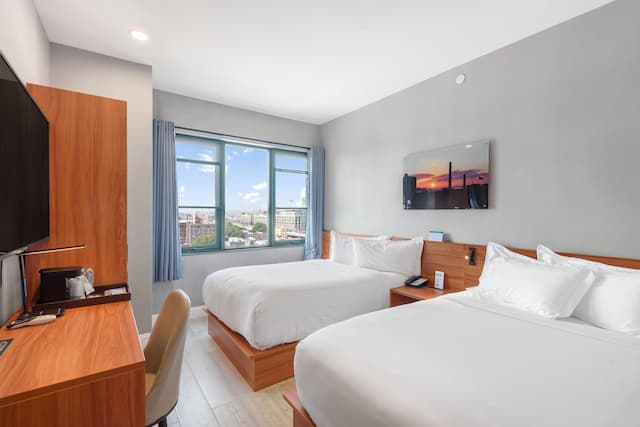 리버티 뷰 브루클린 호텔-스탠다드룸, 더블침대 2개-1