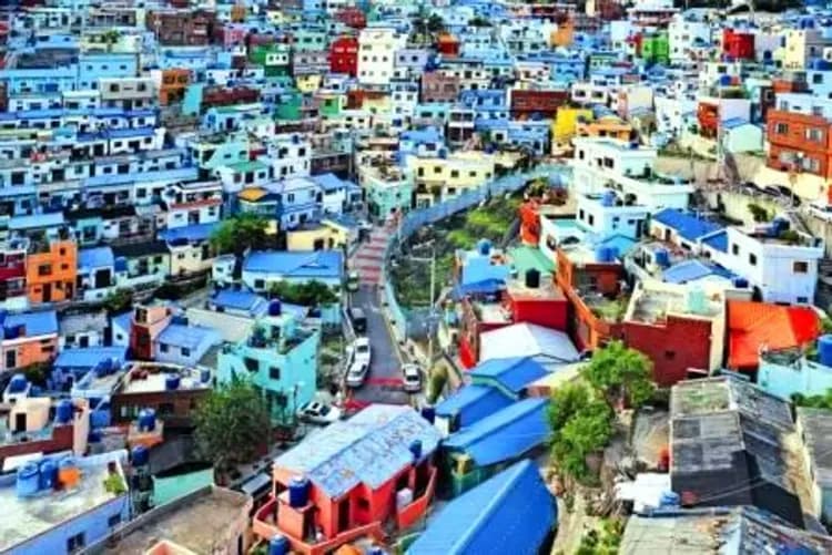 甘川洞文化村(贈送地圖;韓國觀光100選)