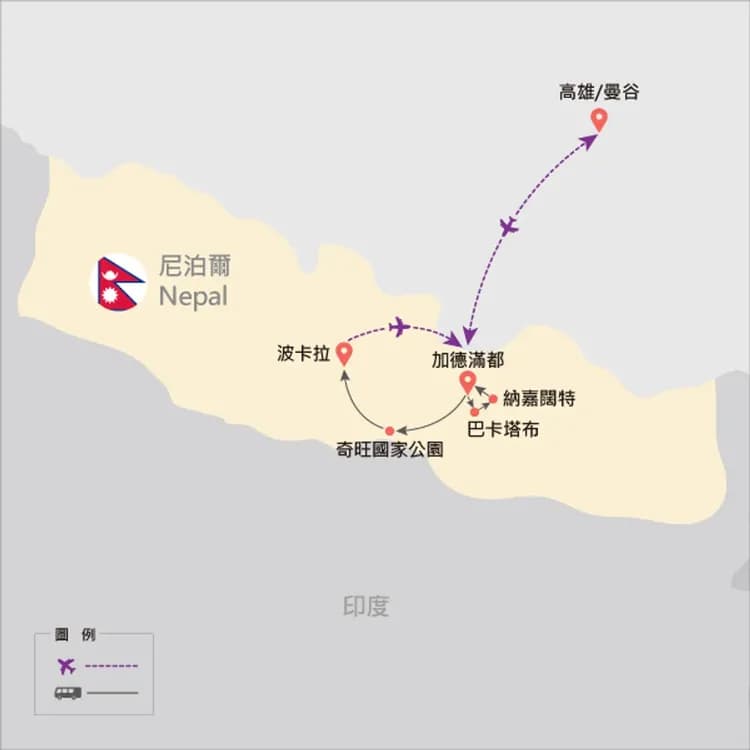 地圖僅提供路線示意參考,並未依照比例繪製,請見諒。-