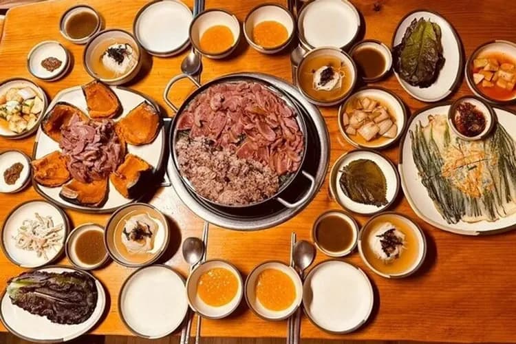 南瓜煙燻鴨定食