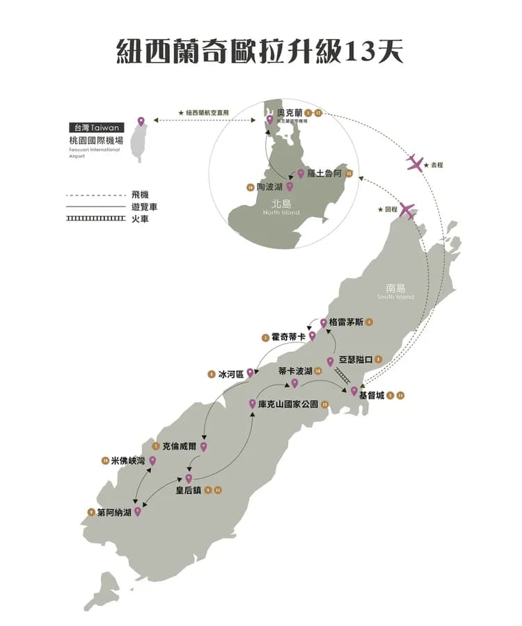 【紐西蘭奇歐拉升級13天】金旅獎.冰河百年旅店.國家公園巡禮-6