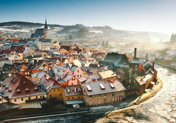 布拉格世界遺產小鎮庫倫諾夫景色