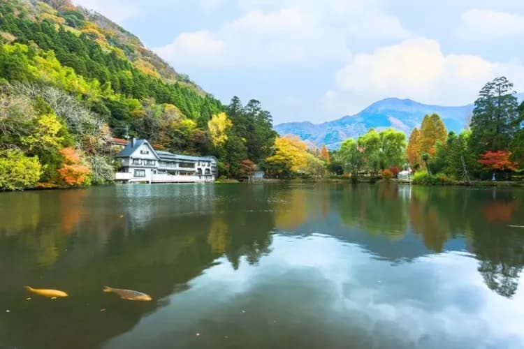 湯布院、金鱗湖