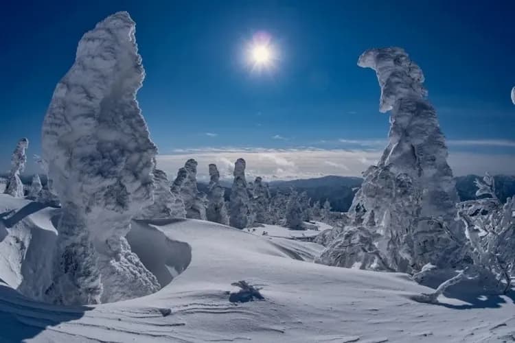 森吉山阿仁樹冰纜車(體驗雪上活動)