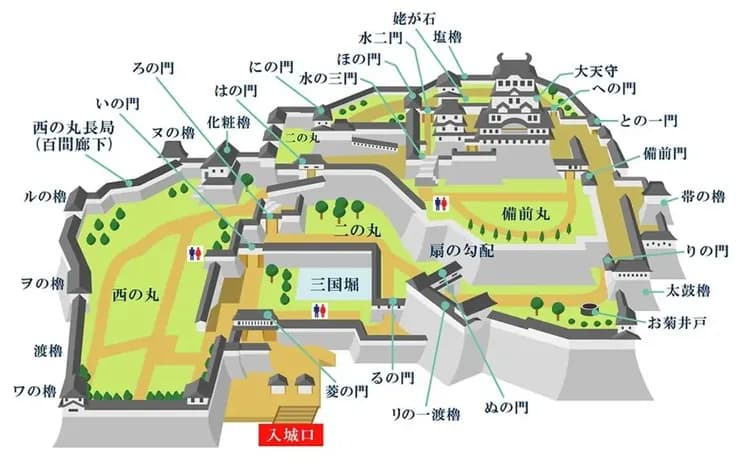 姬路城(不上天守閣;世界文化遺產)