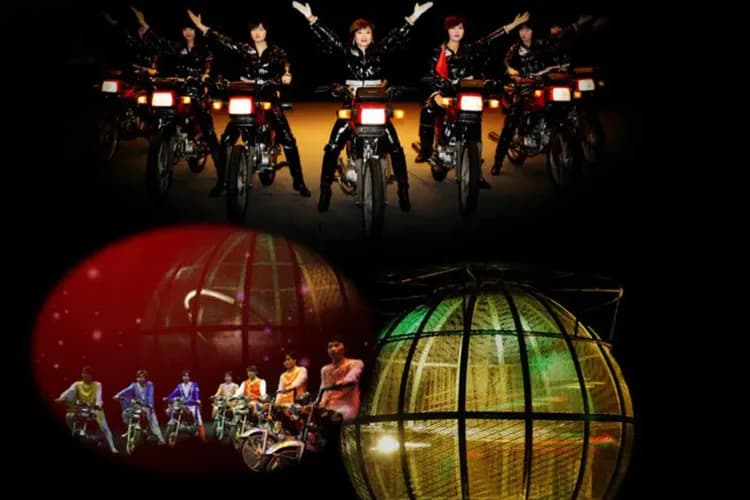 精彩摩托車特技秀