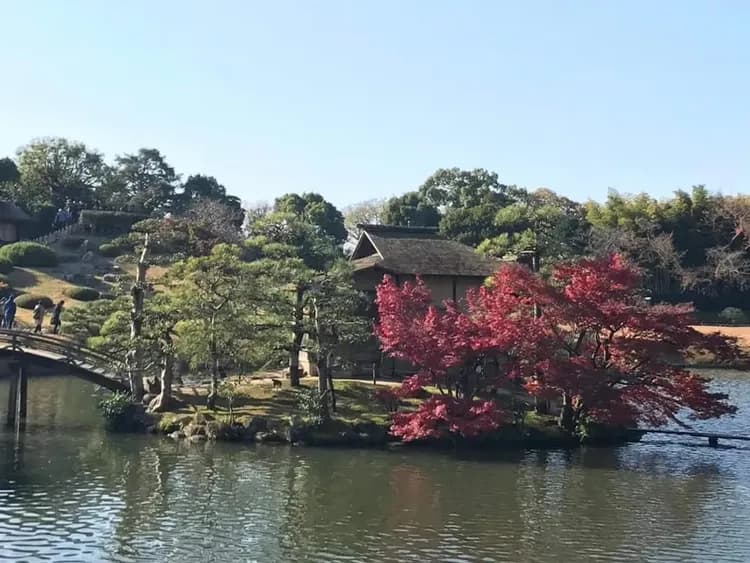 日本三大名園之一岡山後樂園、倉敷美觀地區