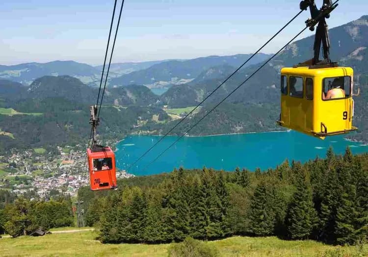 奧地利薩爾斯堡景點十二角峰纜車