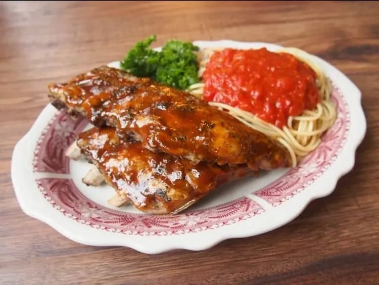 義式肋排佐義大利麵(圖片僅供參考)-道地風味