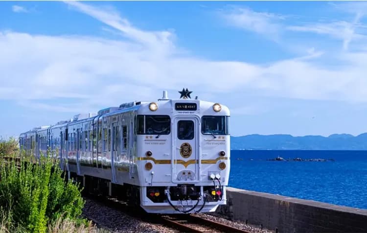 圖片來自JR九州調官網-JR雙星4047列車(約3小時;武雄++長崎溫泉)