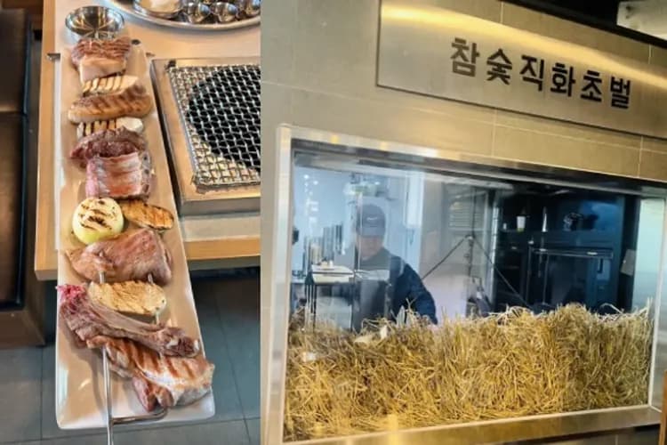 濟州大麥稻草炭烤 黑毛豬霸王串-風味餐食