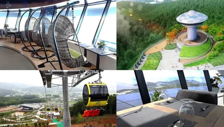 江華島:渠道滑車+景觀纜車+展望台