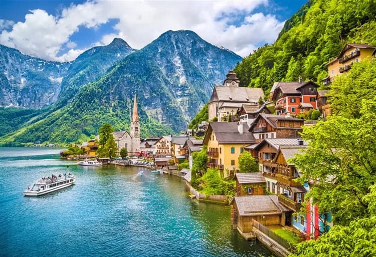 預購3000|奧捷旅遊|絕美湖景國王湖遊船,哈修塔特,童話庫倫洛夫,維也納熊布朗,美景宮,百水公寓10日-15