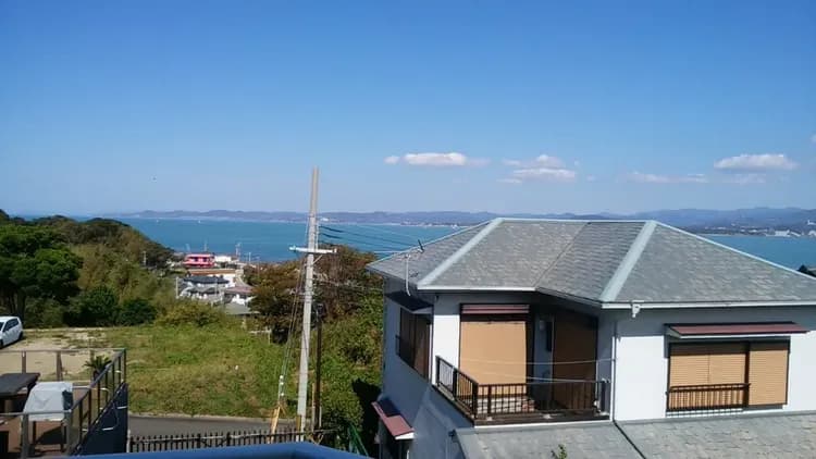 田辺湾が一望できます。