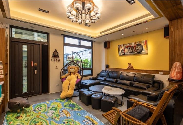 可愛又氣派的客廳