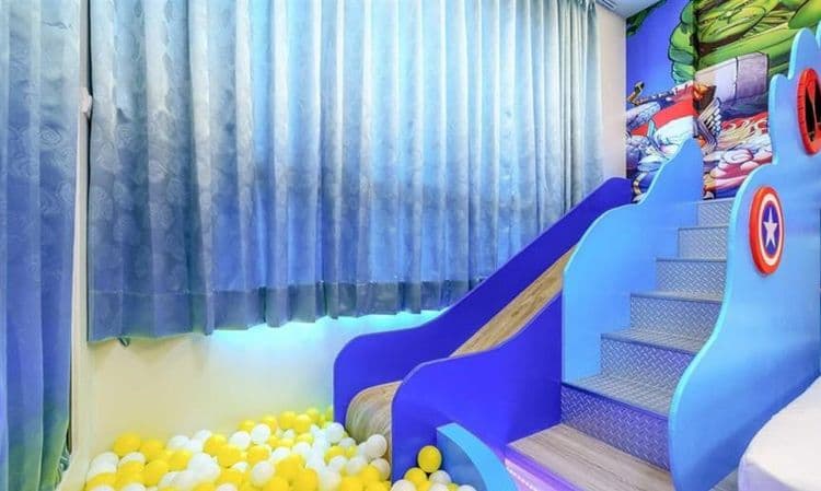 金朵民宿 | 房內溜滑梯、球池-13