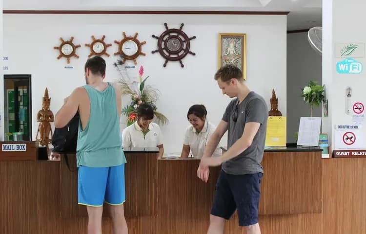 Check-in/check-out kiosk