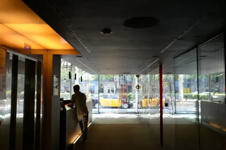 Interior entrance