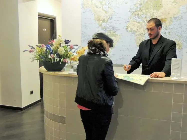 Check-in/check-out kiosk